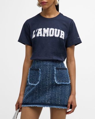 Cinq &agrave; Sept Toweled LAmour Shrunken Cotton T-Shirt