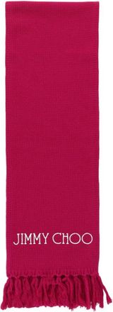 Jimmy Choo London Wool Logo Scarf