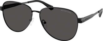 Michael Kors MK1160 BIARRITZ 100587 Womens Sunglasses Black Size 59