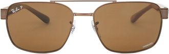Ray-Ban RB3751Ch Polarized 9259AN Mens Sunglasses Brown Size 61