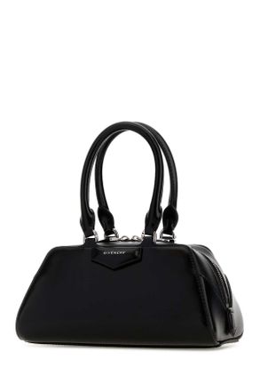 Givenchy Womens Black Leather Mini Antigona East-West Handbag Borse A Mano
