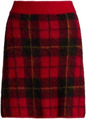 Ralph Lauren PLAID ALPACA-BLEND MINISKIRT