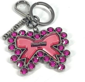Miu Miu Pre-owned Accessories, female, Pink, Size: ONE SIZE Pre-owned Metal key-holders
