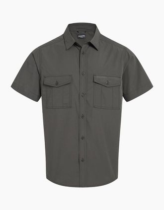 Craghoppers Mens Craghoppers Mens Kiwi II Short-Sleeved Shirt - Brown - Size: 44/Regular