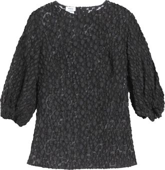 Akris Devor&eacute; Dot Organza Top in Black at Nordstrom, Size 12
