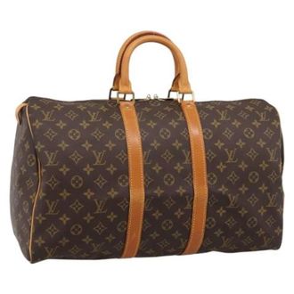 Louis Vuitton Tweedehands Canvas Louis Vuitton tassen - Dames - Pre-owned - Bruin - Maat: ONE Size