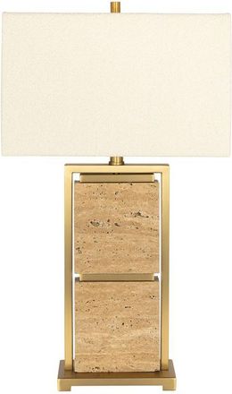 Richmond Interiors Marmor Design Tischlampe Meyra 40 x 72 cm