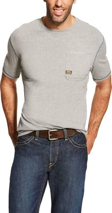 Ariat Rebar Workman Heavy Duty T-Shirt In Gray