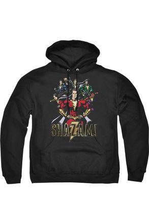 Gildan Shazam Movie Group Of Heroes Adult Pull Over Hoodie / Hooded Sweatshirt