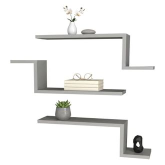 Dmora Estante Baku, Un Estante, 56x15x18h Cm Blanco