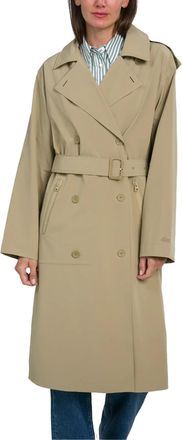 Lacoste Dames/Dames Logo Oversized Trench Coat (Beige)