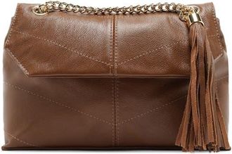 Arezzo Small Sonya Leather Crossbody Bag in Warm Caramel at Nordstrom