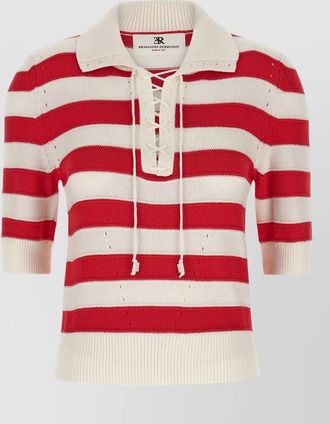 Ermanno Scervino crochet polo top