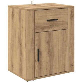vidaXL Armario de Noche con cajón Roble artisan 50 x 36 x 60 cm vidaXL