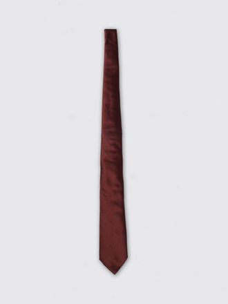 Dolce & Gabbana Classic Tie in Pure Bordeaux Silk with Logo Loop