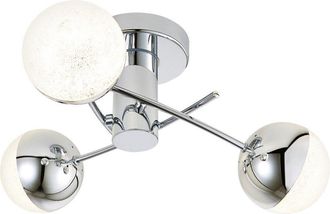 Netlighting Rhodes 4000k 3 Arm LED Bathroom Ceiling Light Chrome IP44