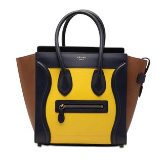 Celine Pre-owned Celine Micro Tricolor Leather Luggage Tote Ladies PE4VVE0MUZP9EHB5