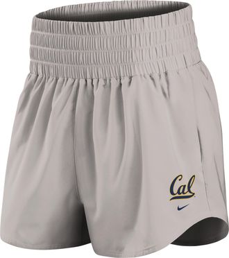 Nike Cal Primary Logo One Nike Womens Dri-FIT College Shorts in Grey | IM0036-014