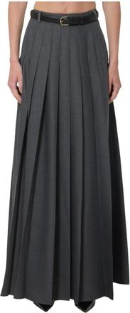 Self Portrait Maxi Rok - Dames - Maxi Rokken - Grijs - 2XS - Rokken