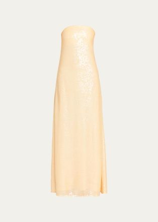 CHRISTOPHER ESBER Opaline Sequin Strapless Gown