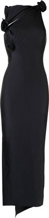 Coperni High Neck Asymmetrical Maxi Dress