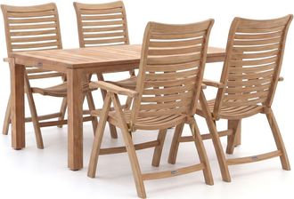 Sunyard Furniture Sunyard Corby/Buxton 160cm dining tuinset 5-delig verstelbaar