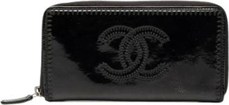 Chanel Pre-owned Wallets, female, Black, Size: ONE SIZE Pre-owned Long Wallet