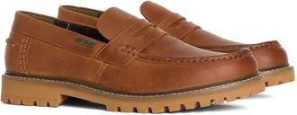 Barbour Pumice Moc Toe Penny Loafer in Cognac at Nordstrom, Size 13