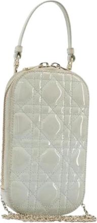 Dior Pre-owned Vintage Patent Leather Shoulder Bag - Dames - Vintage Schoudertas - Blauw - ONE Size - Leer - Vintage