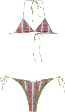 Os&eacute;ree Lolita Striped-pattern Bikini