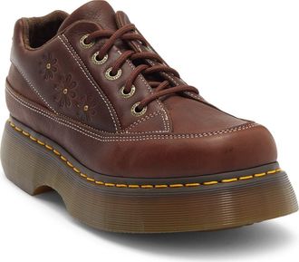 Dr. Martens Buzz 5i Flower Platform Oxford in Dark Brown at Nordstrom, Size 11Us