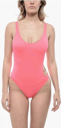 Diesel Solid One-Piece Swimsuit BFSW-PAMELA-O With Open Back size Xxs