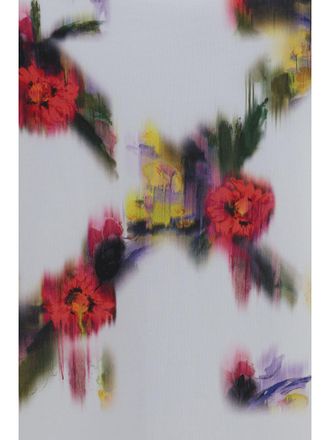 Off-white Womens T-Shirt Arrow Flower White Hawthorn Rose Cotton T-Shirts & Jerseys