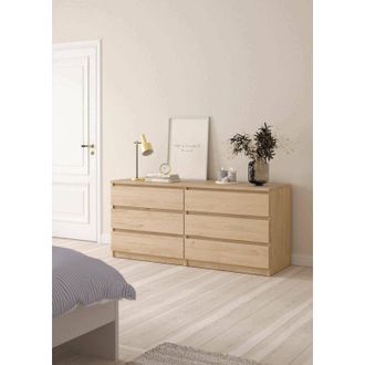 Dmora Dmora - Aparador Abacadabra, Buf&eacute; De Sal&oacute;n, Aparador De Sal&oacute;n, Despensa De Cocina, 154x50 H70 Cm, Roble