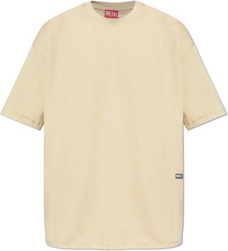 Diesel Tops, Heren, Beige, 2Xl, Katoen, T-shirt T-Boggy-T2