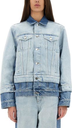 Stella McCartney Denim Jacket With Contrasting Panel-Donna