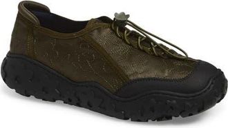 Cecilie Bahnsen Alina Embroidered Sneaker in Olive Embroidered Satin at Nordstrom, Size 6.5Us