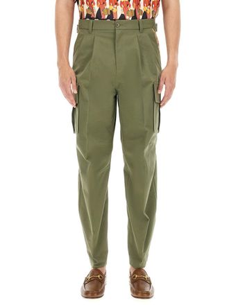 Gucci Cotton Cargo Pants - Green