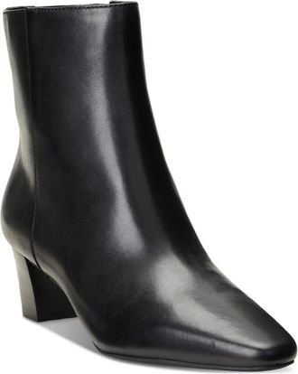 Lauren Ralph Lauren Willa Boots Womens Black Leather Ankle Bootie LION174