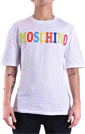 Moschino T-shirt van bedrukte katoenen jersey - Heren - T-shirts - Veelkleurig - L - Katoen - Tops