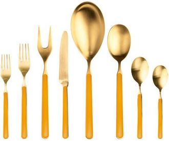 Mepra Fantasia Ice Gold Flatware Set - 43 Pieces in Mustard at Nordstrom