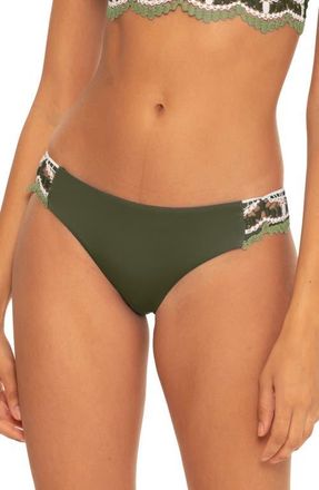 BECCA by Rebecca Virtue Delilah Bikini Bottoms in Bay Leaf at Nordstrom, Size Small