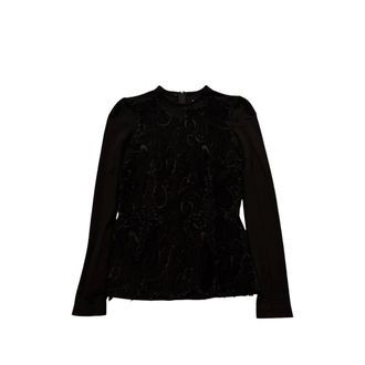 Maison Margiela Paisley-lace Long-sleeve Top