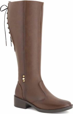 Andrea Womens Riding High Boot In Brown
