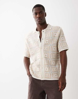 Only & Sons Camicia color panna alluncinetto-Bianco