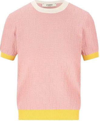 Fendi Color Block Ff Sweater