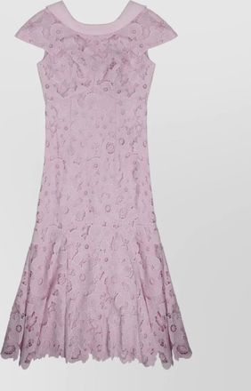 Self Portrait lace open back midi dress