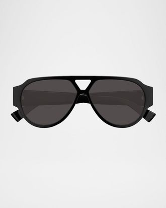 Bottega Veneta Men & apos;s Bv1318sm Acetate Aviator Sunglasses