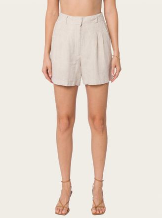 Velvet Heart Kaia Linen Shorts In Beige