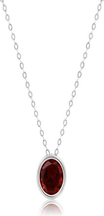 MAX + STONE 14k Yellow or White Gold 7mm Round Pendant Necklace with 18 Inch Cable Chain